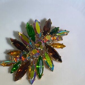 Vintage Multi Colored Brooch